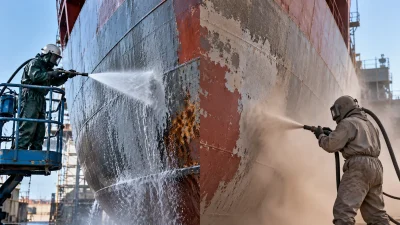 Hydroblasting vs abrasive blasting on a steel surface before coating