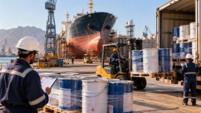 Ship leaving the port for ship repair coatings Duqm planning